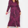 YOURS LONDON - Robe Maxi Plissée Rose Fushia Animal -GrandeTendance Boutique 94a8692d 167f 4d 161940 A