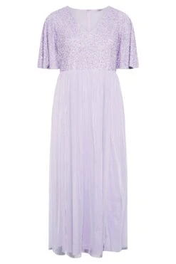 LUXE - Robe Couleur Lavande Empiècement Sequin & Tulle -GrandeTendance Boutique 94b21aa1 f8a3 43 161154 FR
