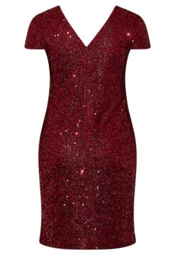 YOURS LONDON - Robe Sequin Rouge Coupe Droite Manches Courtes 15 YOURS LONDON - Robe Sequin Rouge Coupe Droite Manches Courtes -GrandeTendance Boutique 94e02347 aeda 47 161715 Y