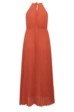 YOURS LONDON - Robe Orange Plissée Demoiselle D'Honneur -GrandeTendance Boutique 957a650c ced9 47 161885 Y