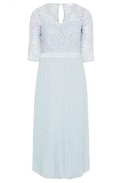 YOURS LONDON - Robe Bleue Ciel Dentelle Demoiselle D'Honneur -GrandeTendance Boutique 961defc7 46e5 4e 161008 F