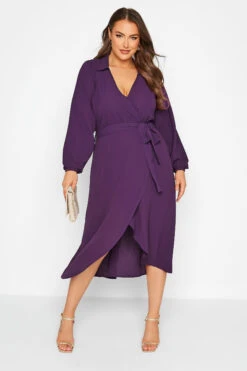 LIMITED COLLECTION - Robe Cache-Coeur Violette