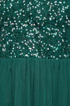 LUXE - Robe Verte Forêt Empiècement Sequin & Tulle -GrandeTendance Boutique 98226afb 581c 4d 161988 Z