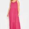 YOURS - Robe Rose Volantée Fines Bretelles Maxi En Jersey 1 YOURS - Robe Rose Volantée Fines Bretelles Maxi En Jersey -GrandeTendance Boutique 9aa0e414 512c 4e 137357 A