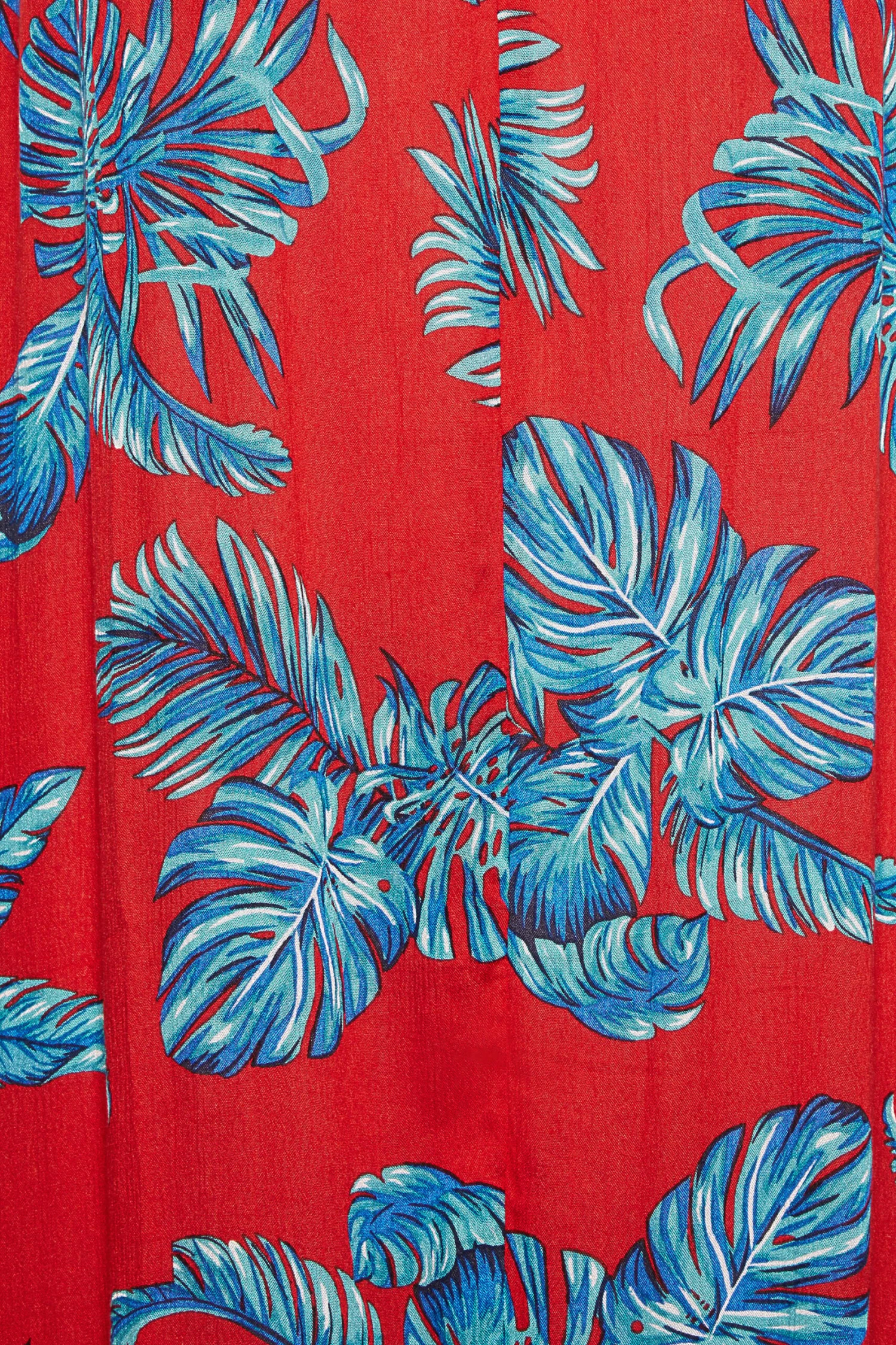 YOURS - Robe De Plage Tropicale Rouge & Bleue 7 YOURS - Robe De Plage Tropicale Rouge & Bleue â Image 5