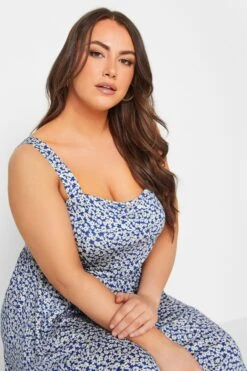 YOURS CURVE - Robe Bleue Floral Midaxi En Jersey 12 YOURS CURVE - Robe Bleue Floral Midaxi En Jersey -GrandeTendance Boutique 9cf10cf9 135a 49 302052 D