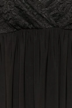 YOURS LONDON - Robe Noire Maxi Cache-Coeur Manches Dentelle -GrandeTendance Boutique 9d9f3492 aa14 4e 161907 Z