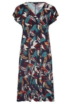 YOURS - Robe Maxi Bleue Marine Cache-Coeur Feuilles Manches Volantées 14 YOURS - Robe Maxi Bleue Marine Cache-Coeur Feuilles Manches Volantées -GrandeTendance Boutique 9e67c87a 2071 4f 301906 X