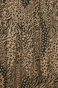 LIMITED COLLECTION - Robe Midi Smocké Marron Animal -GrandeTendance Boutique 9f0b2a52 bd31 4d 137561 Z