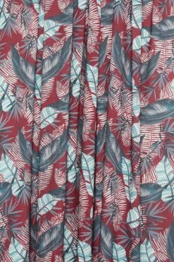 YOURS - Robe Maxi Cache-Coeur Rouge & Bleue Feuilles Volanté -GrandeTendance Boutique 9f3da7fa abc5 41 302158 Z