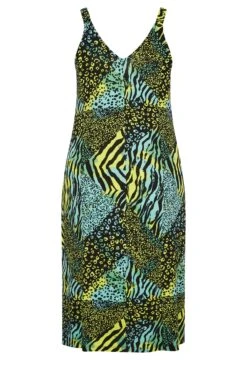 YOURS - Robe De Plage Verte Imprimé Animal Mixte -GrandeTendance Boutique 9f6e6faa 751a 43 150328 Y
