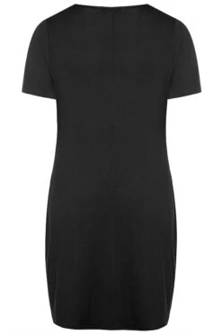 SUSTAINABLE ORGANIC - Robe Noire Drâpée à Poches -GrandeTendance Boutique SUSTAINABLE DRAPE POCKET DRESS 136697 0c8d