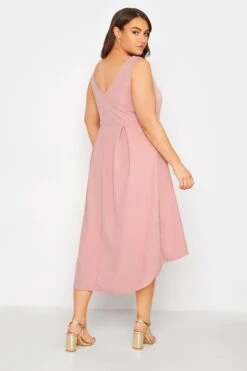 YOURS LONDON - Robe Rose Plissée Ourlet Plongeant 10 YOURS LONDON - Robe Rose Plissée Ourlet Plongeant -GrandeTendance Boutique a03e8528 1e2b 42 161364 C