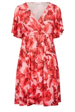 YOURS LONDON - Robe Rose Imprimé Tropical Cache-Coeur 14 YOURS LONDON - Robe Rose Imprimé Tropical Cache-Coeur -GrandeTendance Boutique a081dcd1 4023 45 162202 X