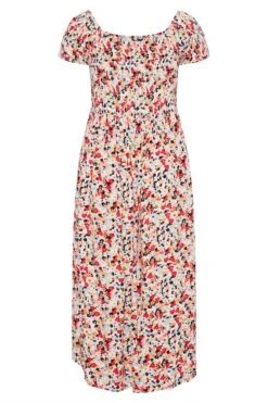 Robe Blanche Floral Rouge En Bardot Manches Courtes 15 Robe Blanche Floral Rouge En Bardot Manches Courtes -GrandeTendance Boutique a0f29a86 da8a 46 137095 Y