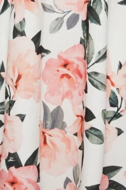 YOURS LONDON - Robe Blanche & Corail Floral En Bardot Demoiselle D'Honneur 13 YOURS LONDON - Robe Blanche & Corail Floral En Bardot Demoiselle D'Honneur -GrandeTendance Boutique a10bcf16 7a4b 40 162216 Z