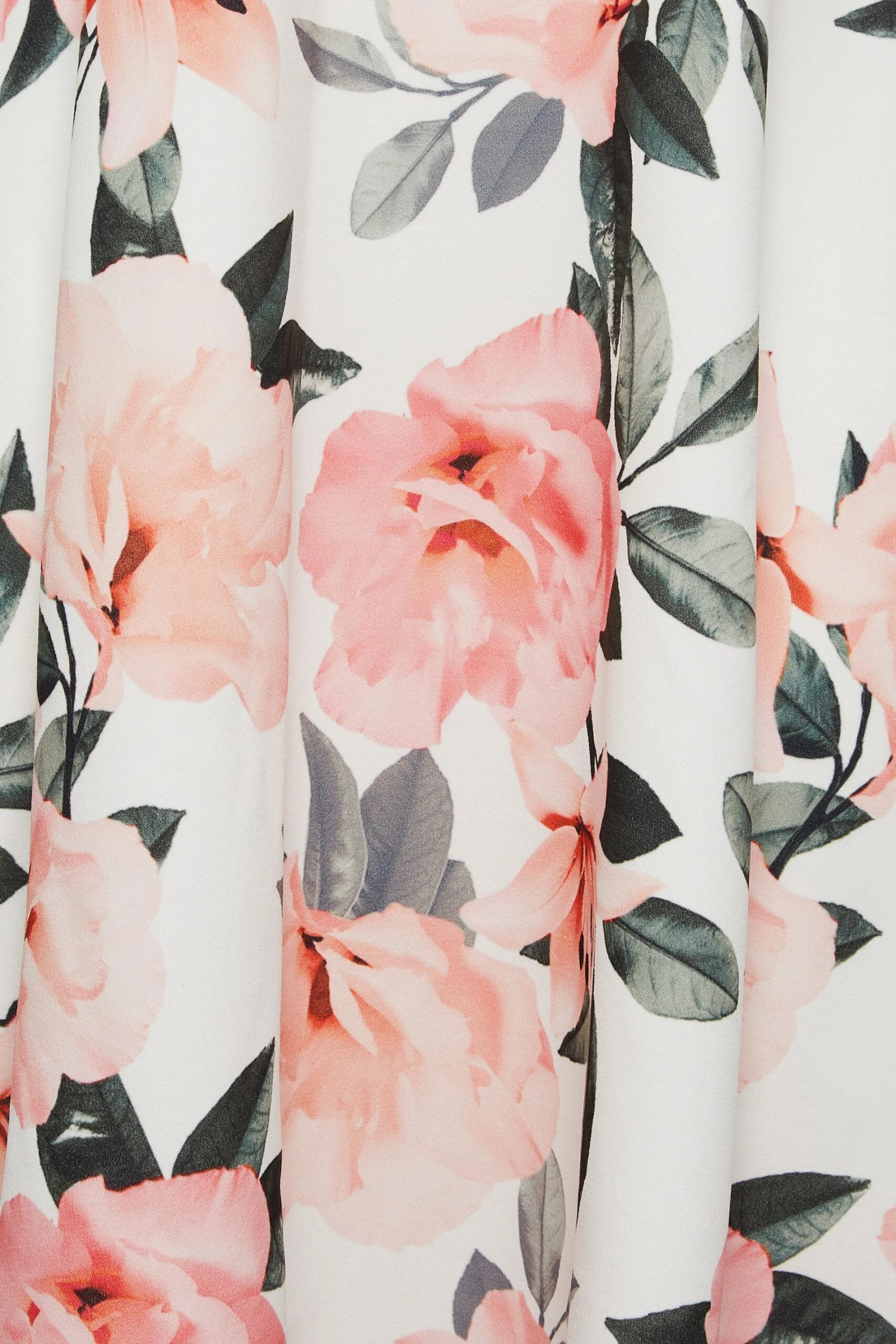 YOURS LONDON - Robe Blanche & Corail Floral En Bardot Demoiselle D'Honneur 7 YOURS LONDON - Robe Blanche & Corail Floral En Bardot Demoiselle D'Honneur – Image 5