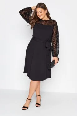 YOURS LONDON - Robe Noire Patineuse Manches En Filet Léopard 10 YOURS LONDON - Robe Noire Patineuse Manches En Filet Léopard -GrandeTendance Boutique a29c9e9f 9fee 46 161756 B