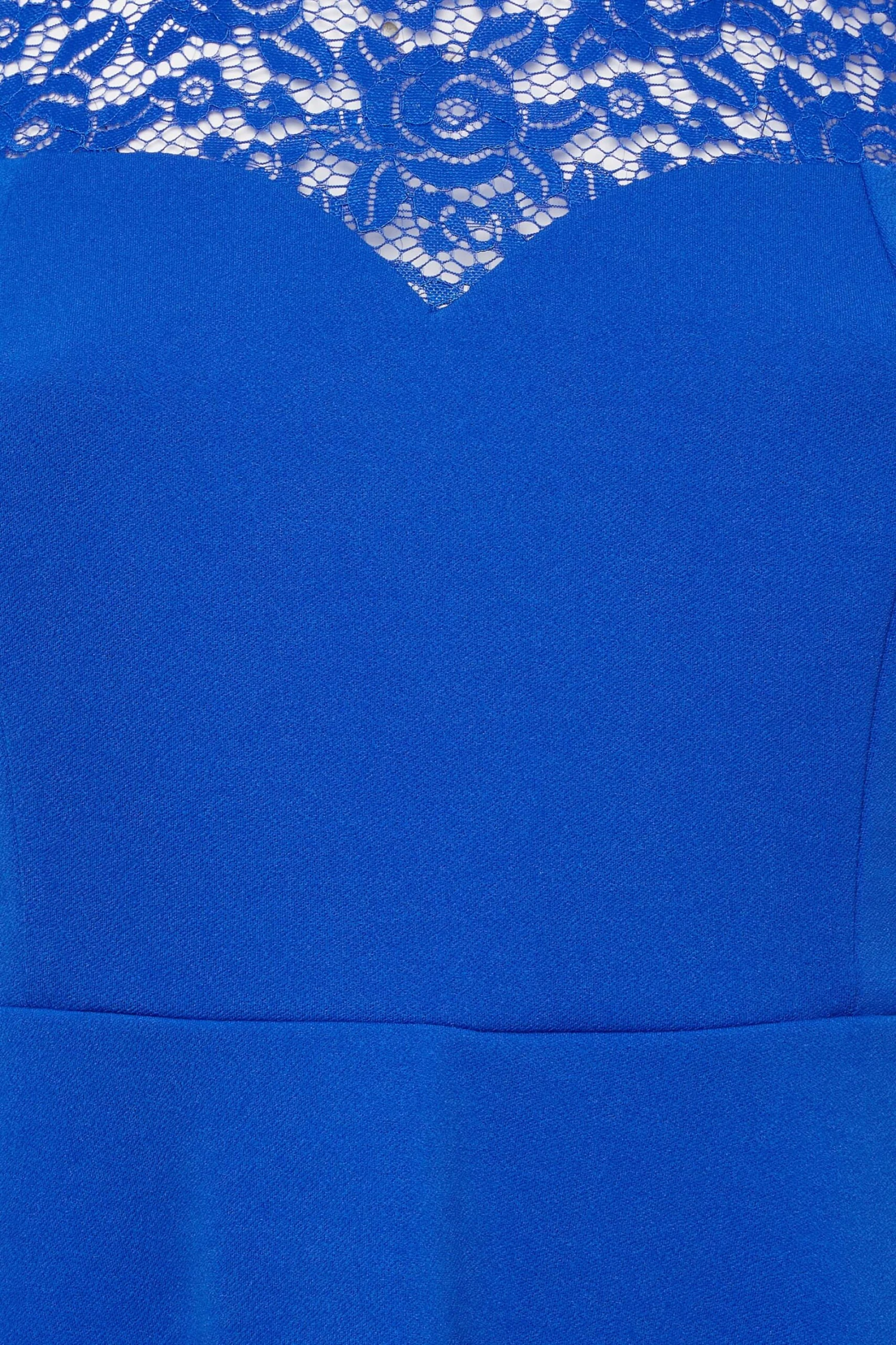 YOURS LONDON - Robe Bleue Roi Midi Encolure & Manches Dentelle 7 YOURS LONDON - Robe Bleue Roi Midi Encolure & Manches Dentelle – Image 5