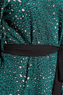 YOURS LONDON - Robe Verte Imprimé Animal Avec Ceinture -GrandeTendance Boutique a64632c5 a74d 47 161619 Z