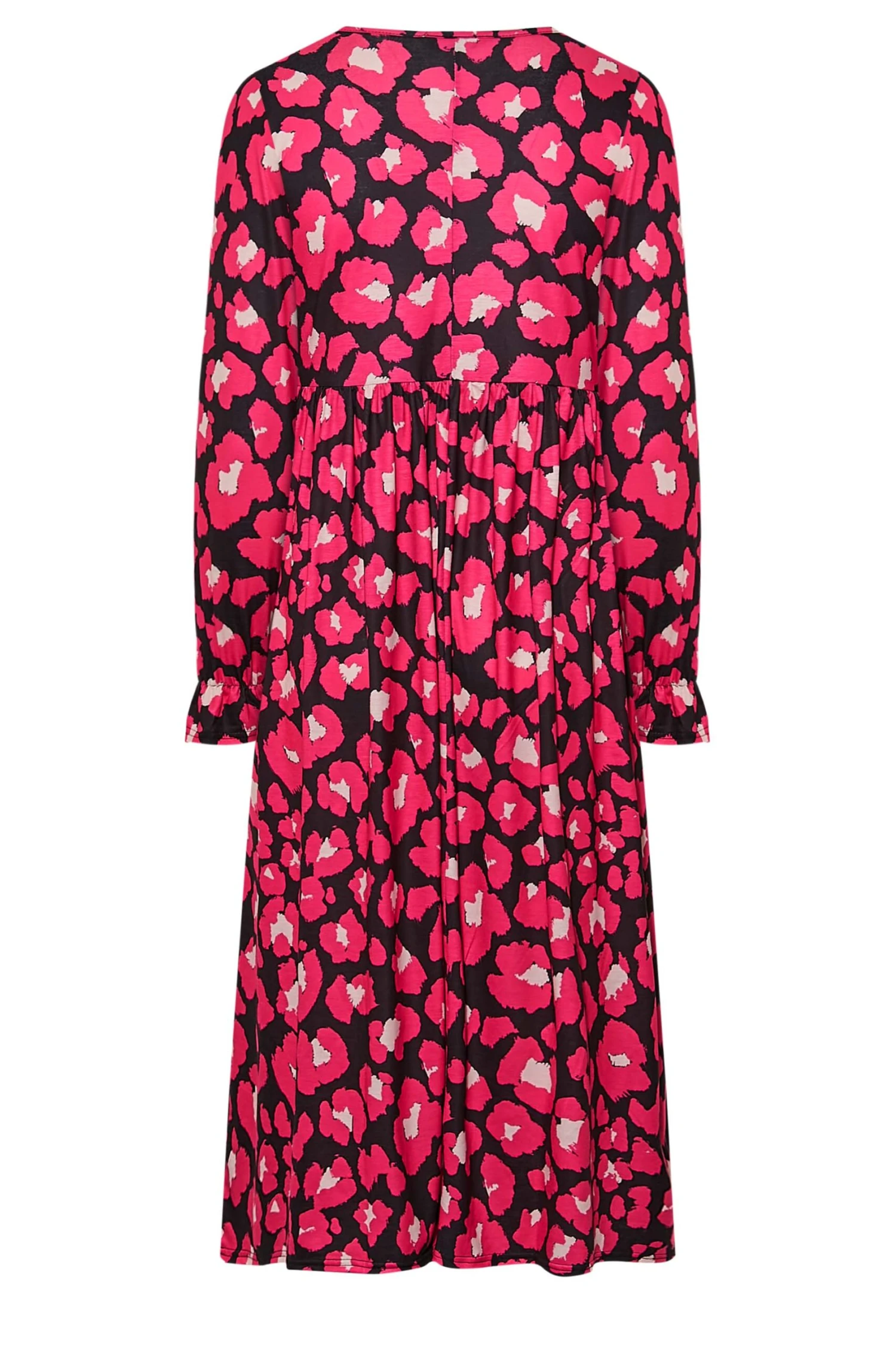 LIMITED COLLECTION - Robe Rose & Noire Floral Manches Longues 9 LIMITED COLLECTION - Robe Rose & Noire Floral Manches Longues â Image 7