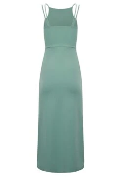 YOURS PETITE - Robe Verte Pastel Maxi Fente à L'Ourlet -GrandeTendance Boutique a6f15413 1dae 43 174531 Y