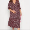 BUMP IT UP MATERNITY - Robe Rose & Noire Floral Manches Longues Volanté -GrandeTendance Boutique a7dab0b1 9d4f 48 158372 A