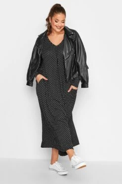LIMITED COLLECTION - Robe Noire En Jersey à Pois Manches Longues 11 LIMITED COLLECTION - Robe Noire En Jersey à Pois Manches Longues -GrandeTendance Boutique a81923af 3bd4 43 215234 C