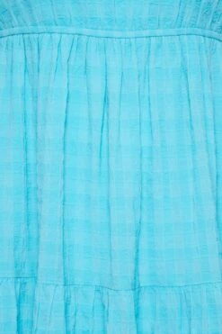 LIMITED COLLECTION - Robe Midi Bleue Aqua Texturé Smocké -GrandeTendance Boutique a85a5eb7 7efd 49 215543 Z