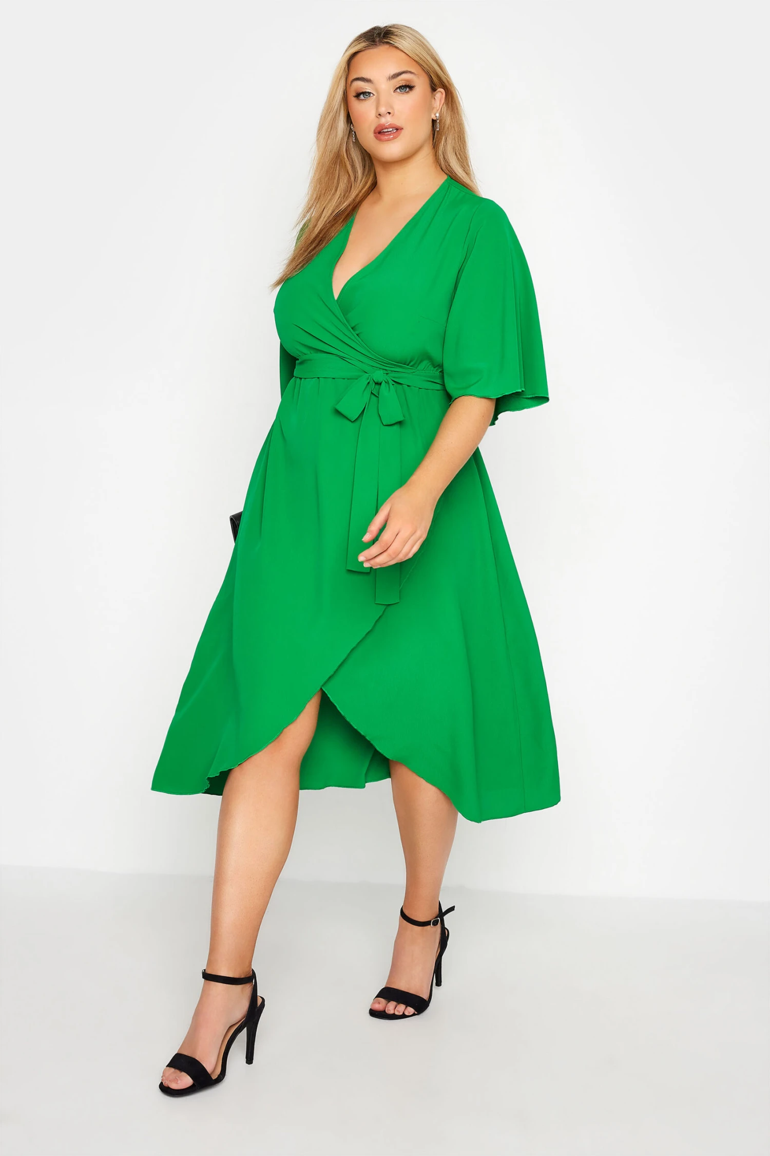 YOURS LONDON - Robe Verte Style Portefeuille 4 YOURS LONDON - Robe Verte Style Portefeuille – Image 2