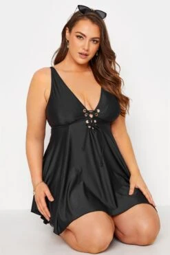 Robe De Bain Noire Volantée -GrandeTendance Boutique a9cf40fc 536f 4e 150212 D