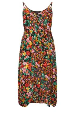 LIMITED COLLECTION - Robe Noire Cache-Coeur Multi-Floral 16 LIMITED COLLECTION - Robe Noire Cache-Coeur Multi-Floral -GrandeTendance Boutique ab07d457 300a 4d 215498 X