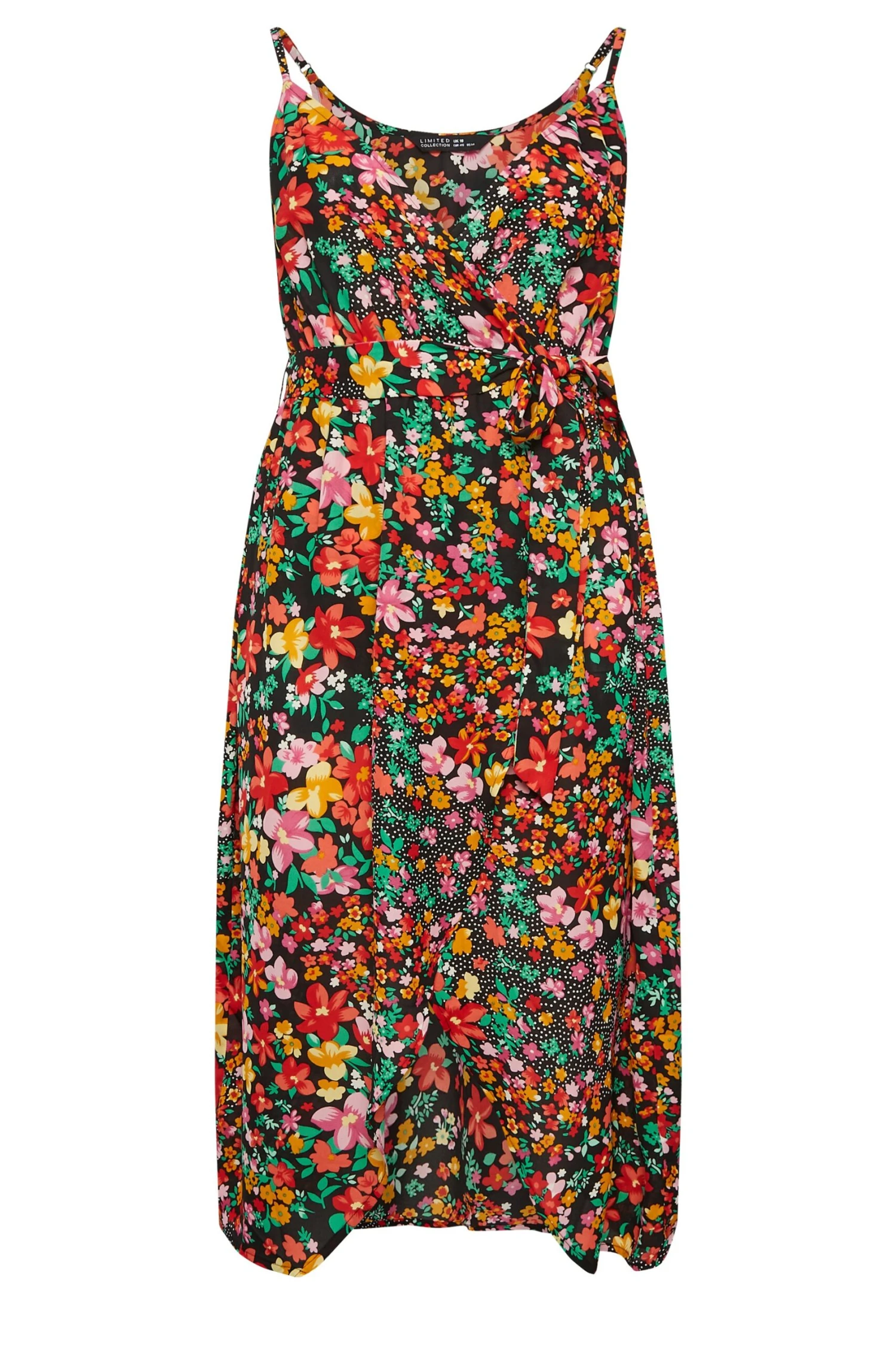 LIMITED COLLECTION - Robe Noire Cache-Coeur Multi-Floral 9 LIMITED COLLECTION - Robe Noire Cache-Coeur Multi-Floral – Image 7