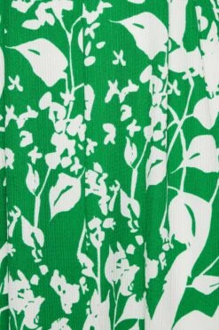 YOURS - Robe Verte Maxi Floral Fente Avant -GrandeTendance Boutique ad651acc 65f4 48 301904 Z