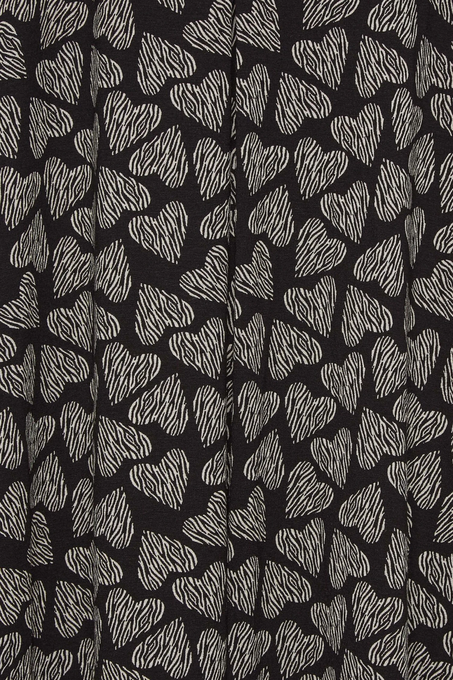 YOURS - Robe En Jersey Maxi Noire Design Coeurs 7 YOURS - Robe En Jersey Maxi Noire Design Coeurs – Image 5