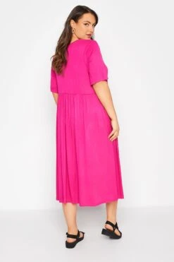 LIMITED COLLECTION - Robe Midi Rose Design Uni -GrandeTendance Boutique ada81b96 6709 4e 214693 C