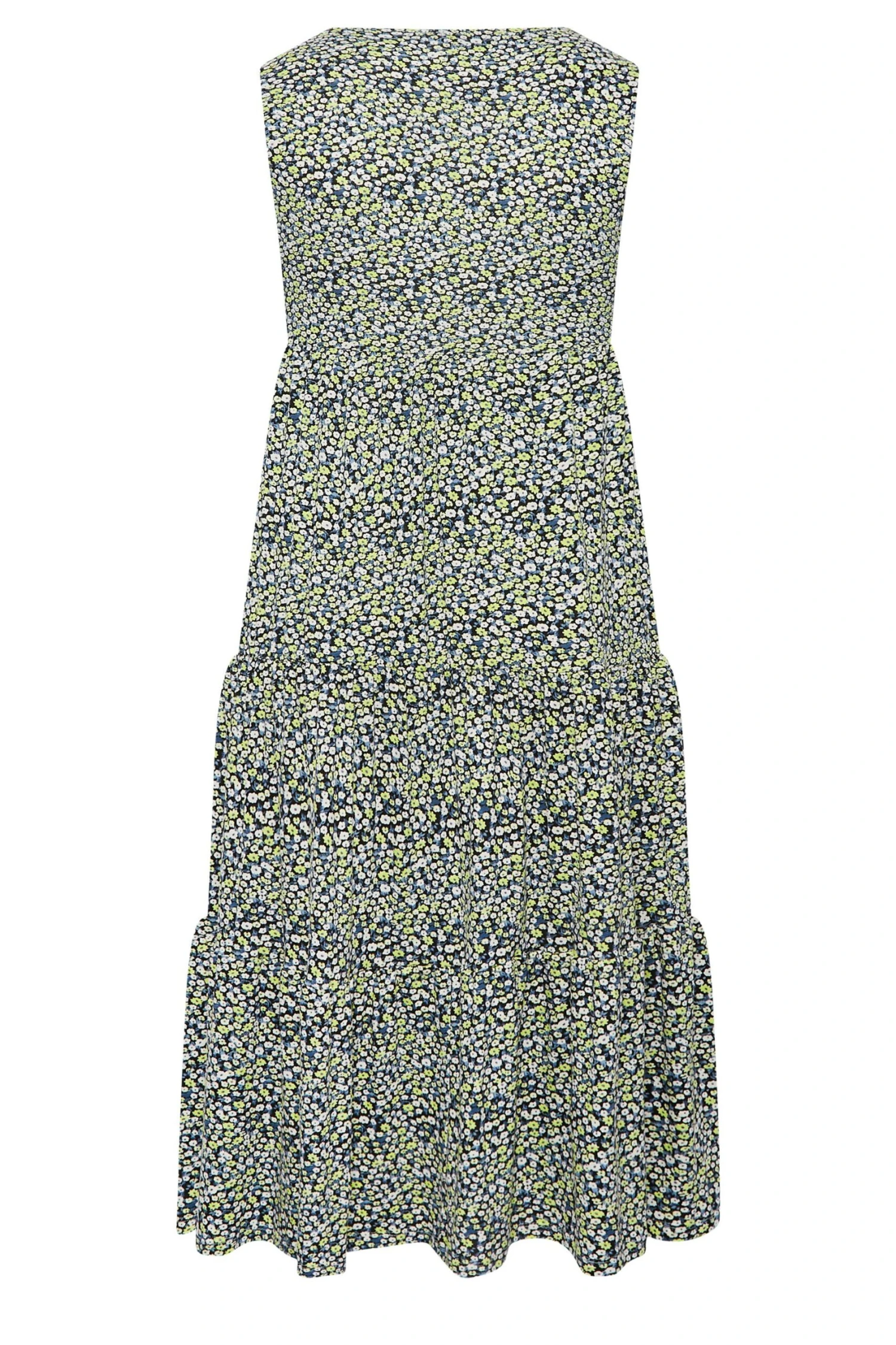 YOURS - Robe Maxi Bleue Floral En Cache-Coeur Sans Manches 9 YOURS - Robe Maxi Bleue Floral En Cache-Coeur Sans Manches – Image 7