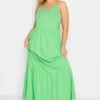YOURS - Robe Verte Volantée Fines Bretelles Maxi En Jersey 2 YOURS - Robe Verte Volantée Fines Bretelles Maxi En Jersey -GrandeTendance Boutique ae9d4be6 9db2 43 137362 A