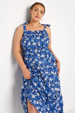 LIMITED COLLECTION - Robe Bleue Marine Maxi Floral à Noeuds 12 LIMITED COLLECTION - Robe Bleue Marine Maxi Floral à Noeuds -GrandeTendance Boutique af310817 b8db 41 214491 D