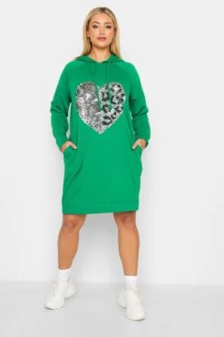 YOURS - Robe-Pull Verte Coeur Strass 10 YOURS - Robe-Pull Verte Coeur Strass -GrandeTendance Boutique afcd26de 75dd 46 301614 B