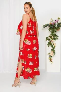 YOURS LONDON - Robe Rouge Floral Volantée Superposée 11 YOURS LONDON - Robe Rouge Floral Volantée Superposée -GrandeTendance Boutique b020a2ec 5e71 49 161944 C