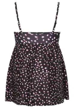 YOURS - Robe De Bain Noire à Pois Volantée -GrandeTendance Boutique b023e8df 9737 42 150305 Y