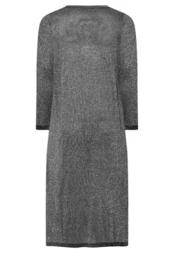 Robe Midaxi Argentée Paillettée Manches Longues 13 Robe Midaxi Argentée Paillettée Manches Longues -GrandeTendance Boutique b103457e e470 48 192628 Y