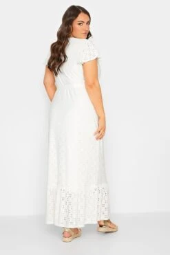 YOURS - Robe Maxi Blanche Cache-Coeur Broderie -GrandeTendance Boutique b11d38c1 c358 40 137538 C
