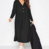 LIMITED COLLECTION - Robe Noire Midaxi Nervurée -GrandeTendance Boutique b2a788fd 5640 4b 215062 B