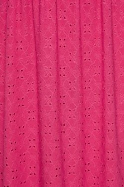 YOURS - Robe Maxi Rose Fushia Broderie Anglaise Volantée -GrandeTendance Boutique b35622fb dc74 47 137567 Z