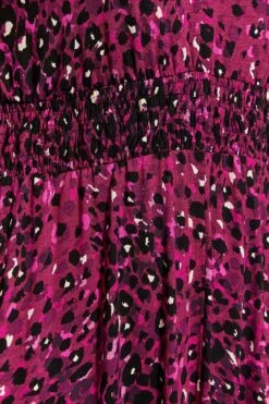 YOURS LONDON - Robe Maxi Plissée Rose Fushia Animal -GrandeTendance Boutique b4658736 ed1b 41 161940 Z