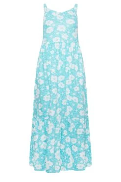 YOURS - Robe Bleue Clair Floral Volantée Fines Bretelles Maxi En Jersey 14 YOURS - Robe Bleue Clair Floral Volantée Fines Bretelles Maxi En Jersey -GrandeTendance Boutique b4c556f8 2ba4 49 137361 X