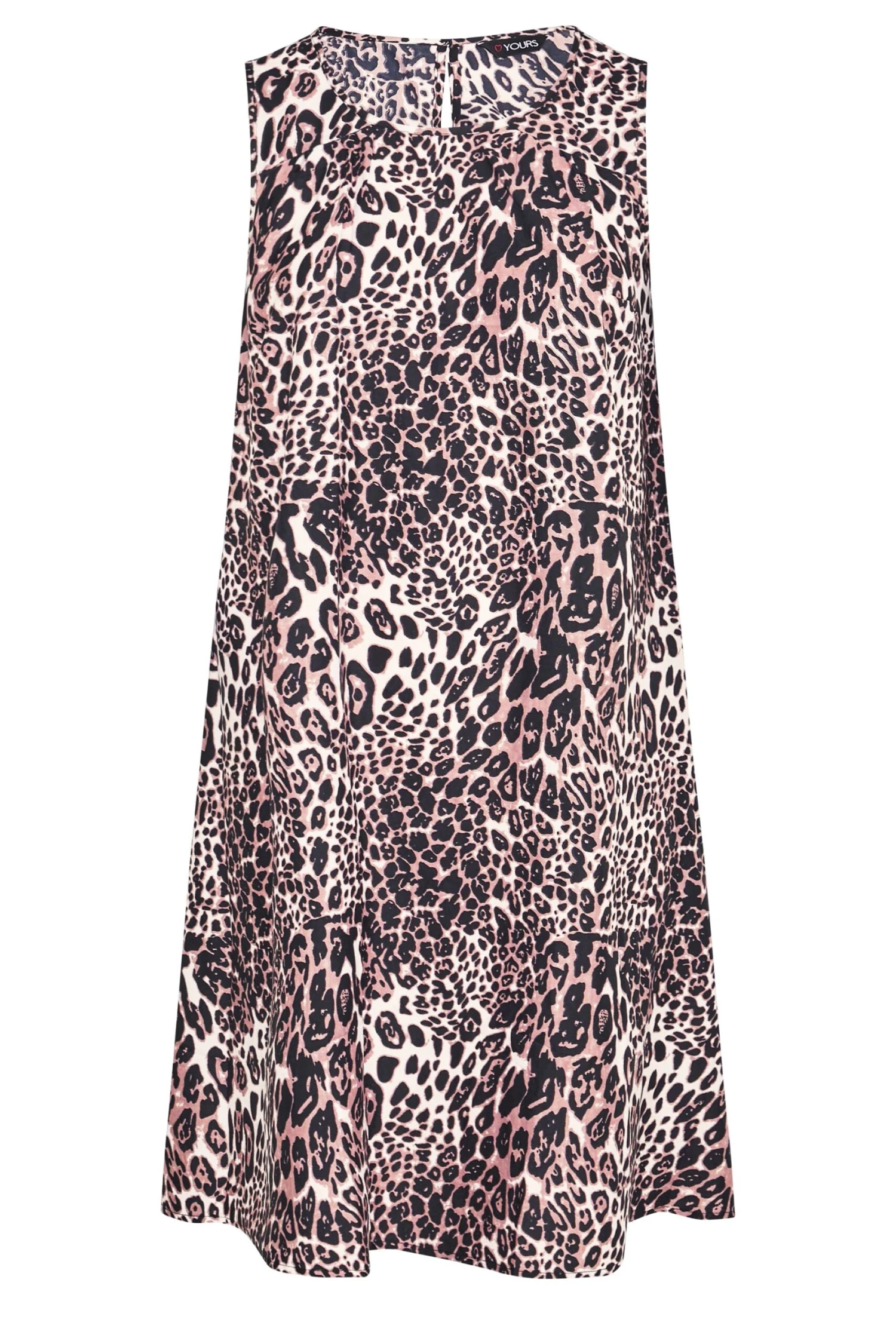 Robe Marron Léopard Volantée à Poches 8 Robe Marron Léopard Volantée à Poches – Image 6