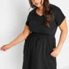 Robe T-Shirt Noire Manches Courtes à Poches 1 Robe T-Shirt Noire Manches Courtes à Poches -GrandeTendance Boutique b547ca2f c35d 4c 137071 A